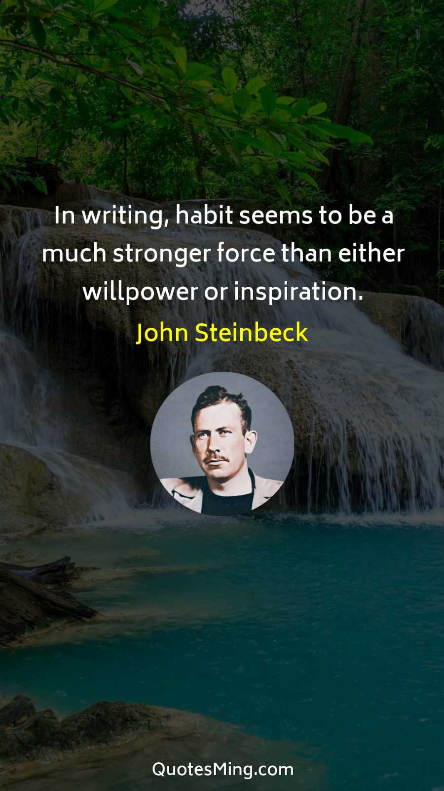 In writing habit seems to be a much stronger force