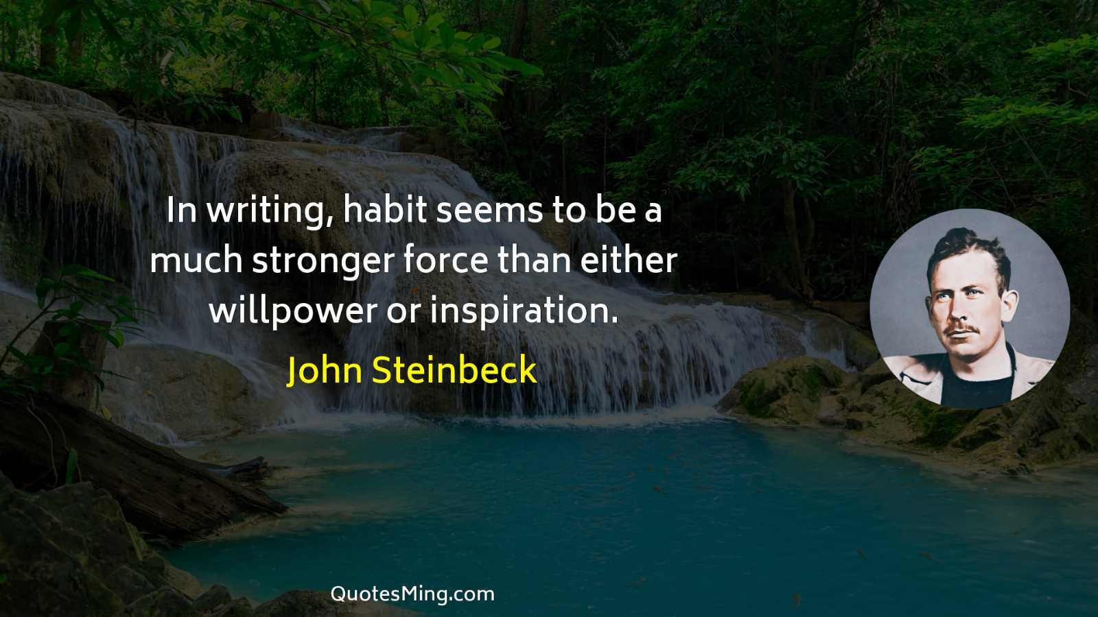 In writing habit seems to be a much stronger force