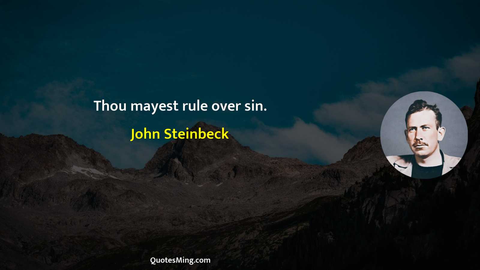 Thou mayest rule over sin