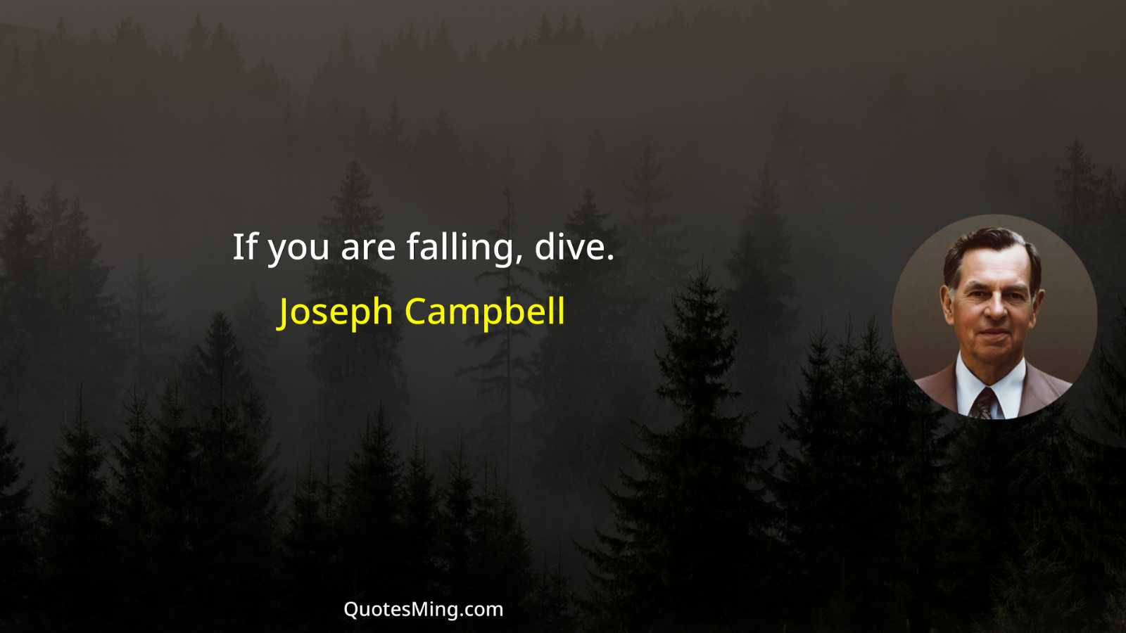 If you are falling dive