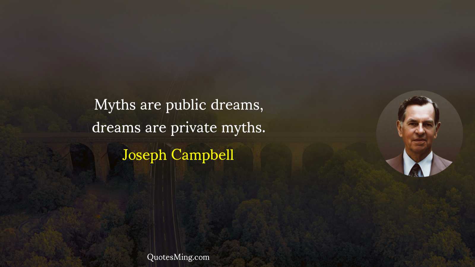 Myths are public dreams dreams are private myths