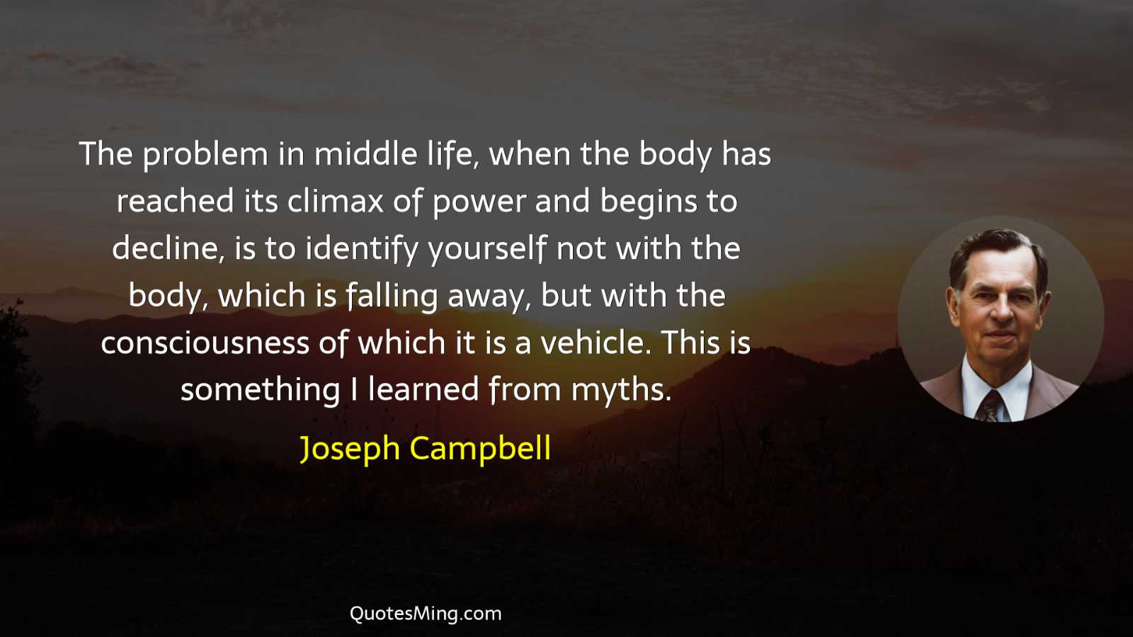 The problem in middle life when the body has reached