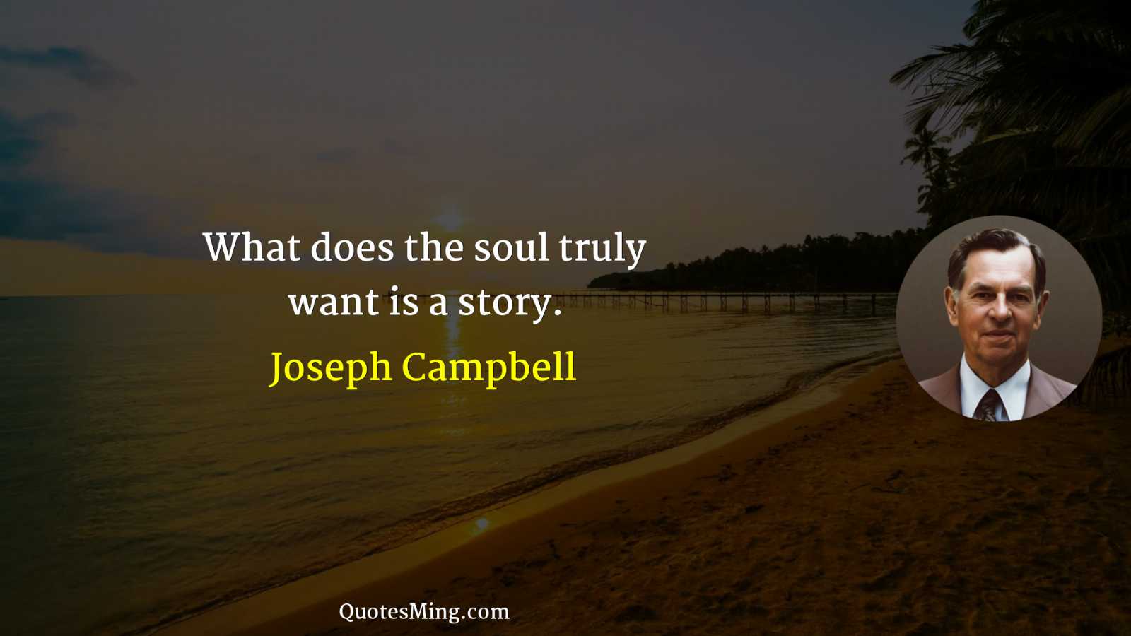 What does the soul truly want is a story