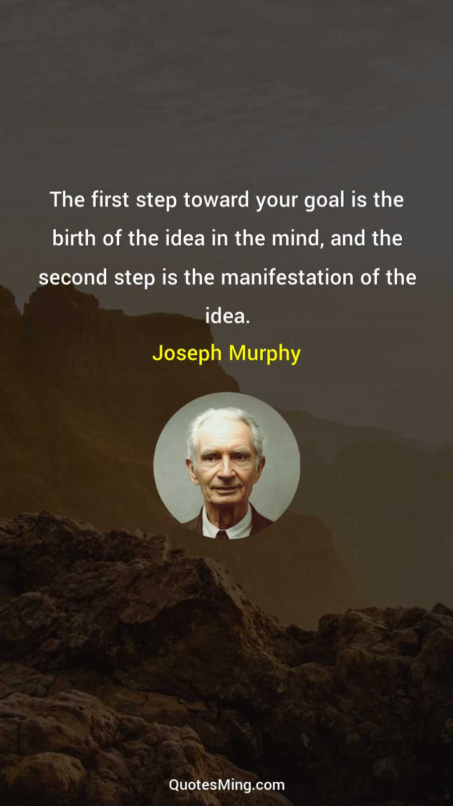 The first step toward your goal is the birth of