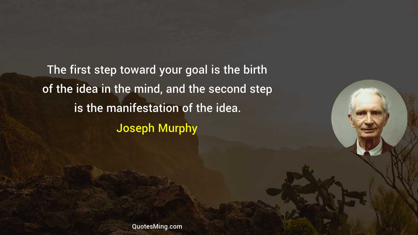 The first step toward your goal is the birth of