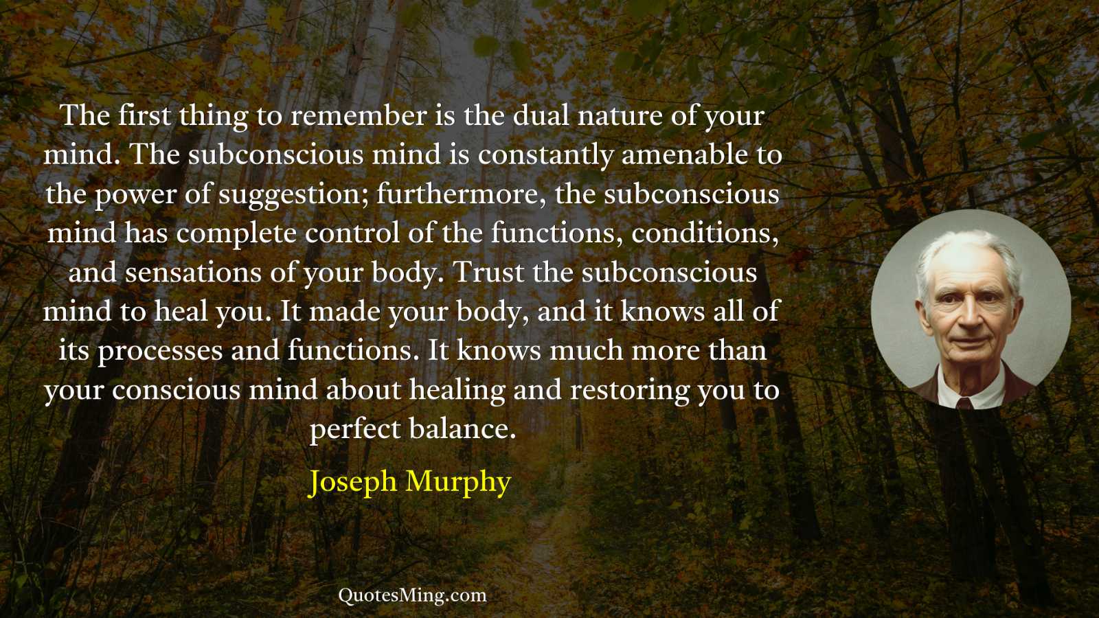 The first thing to remember is the dual nature of