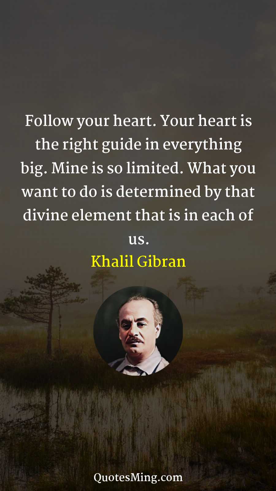 Follow your heart Your heart is the right guide in