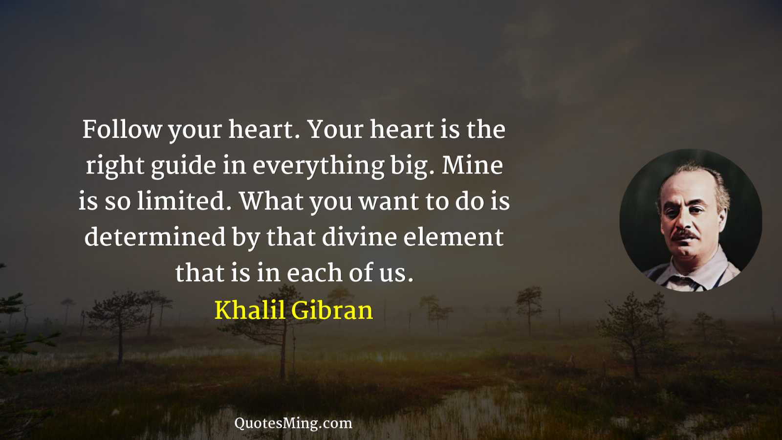 Follow your heart Your heart is the right guide in