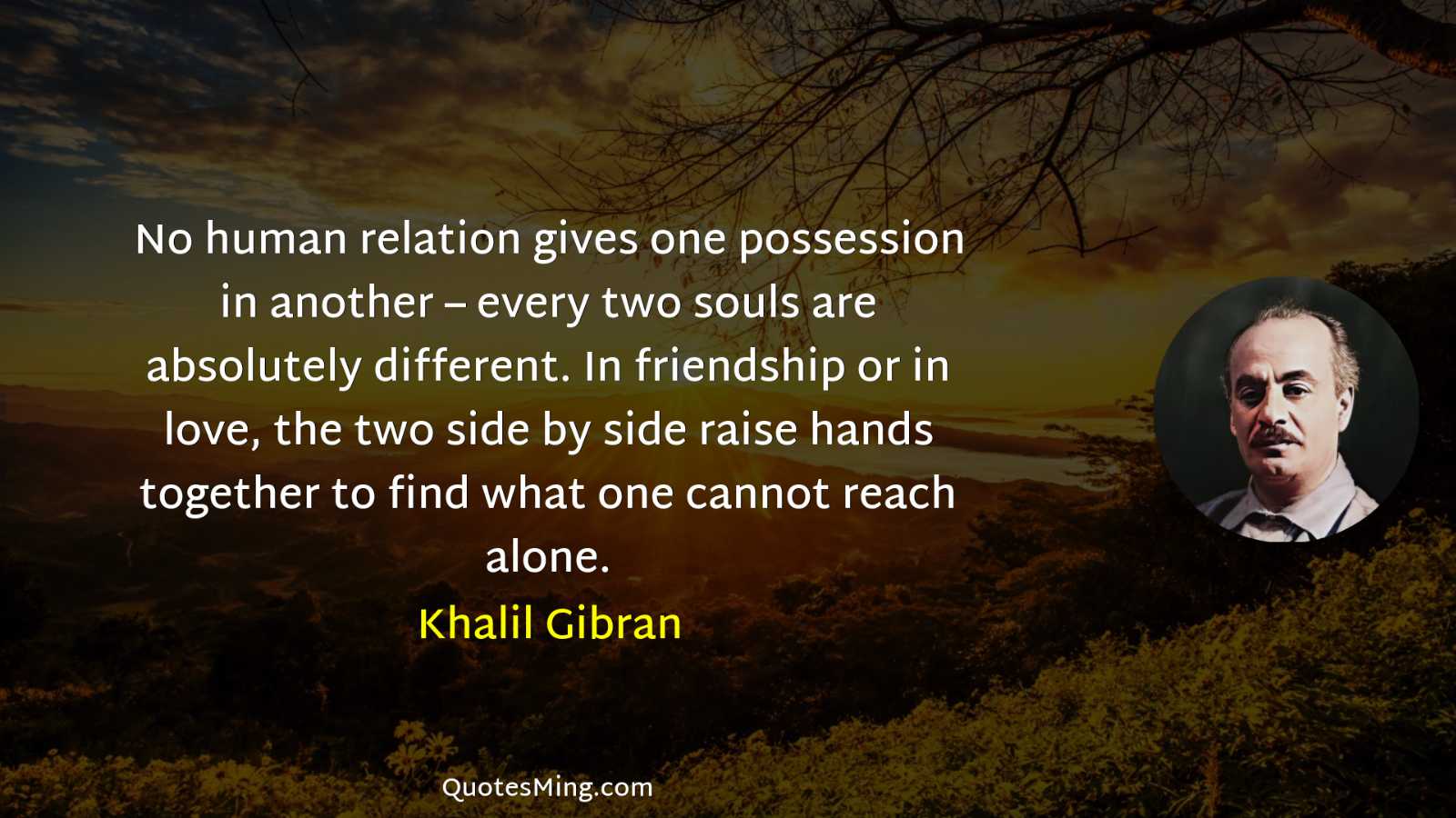 No human relation gives one possession in another – every