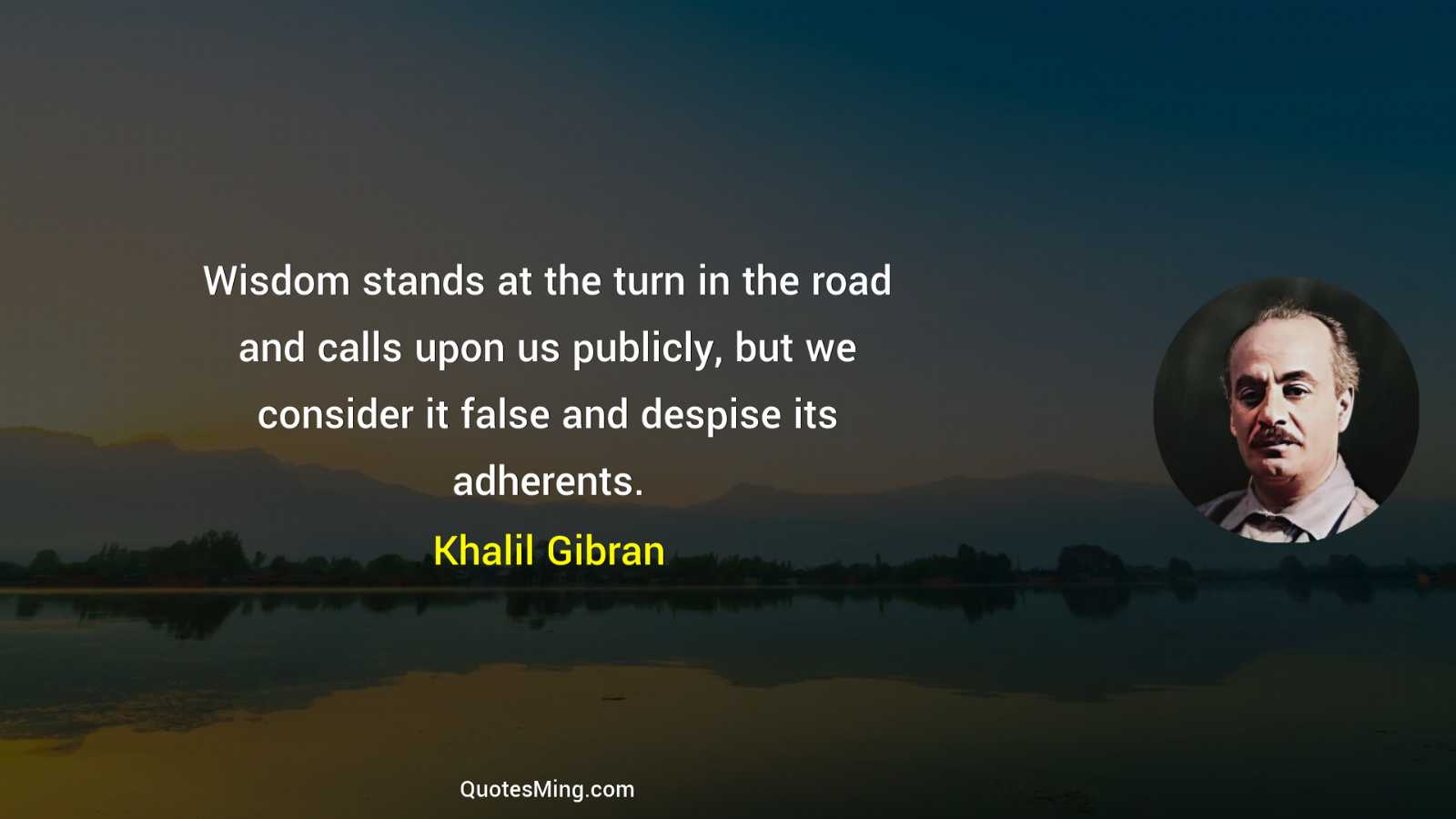 Wisdom stands at the turn in the road and calls