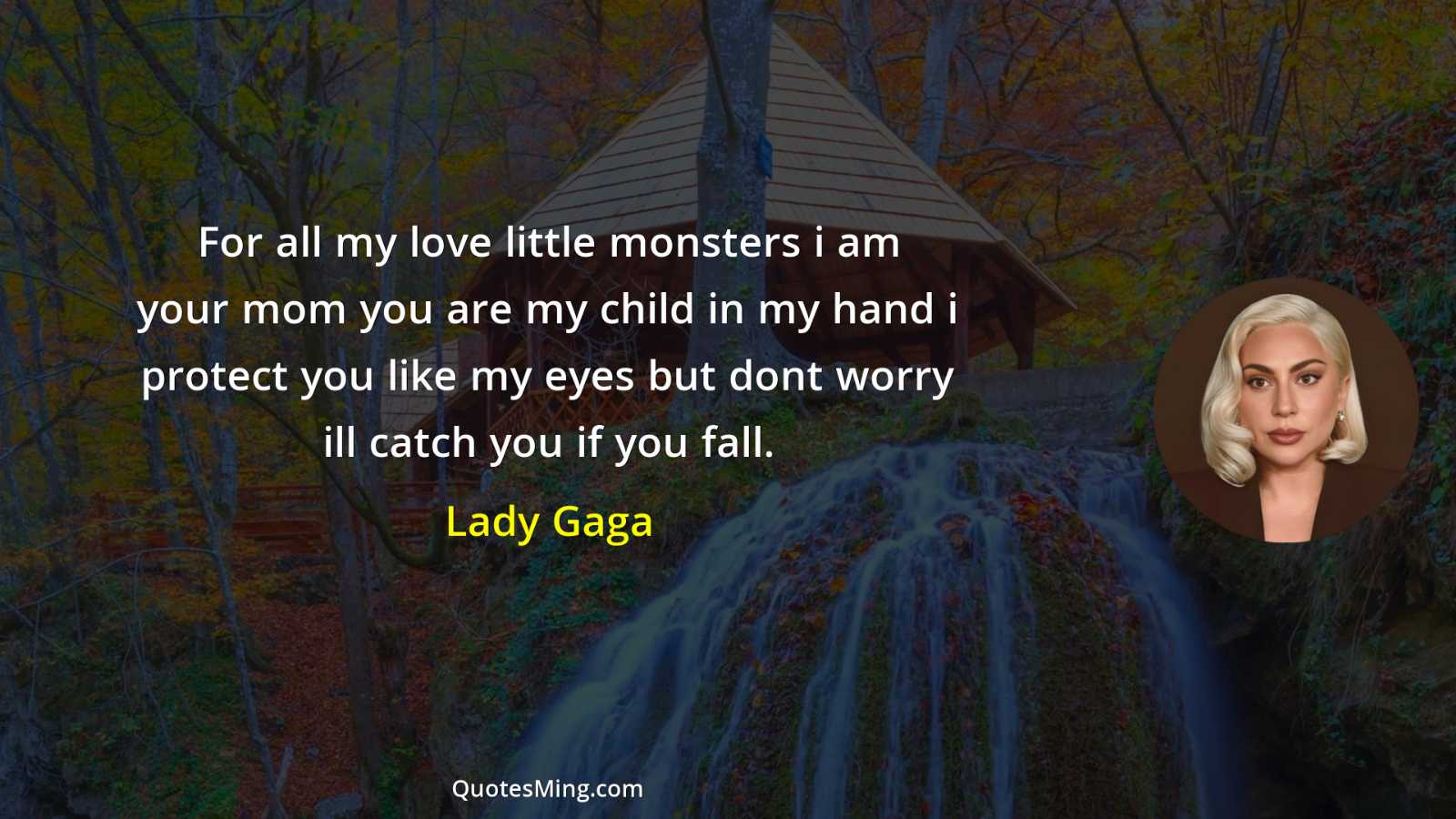 For all my love little monsters i am your mom