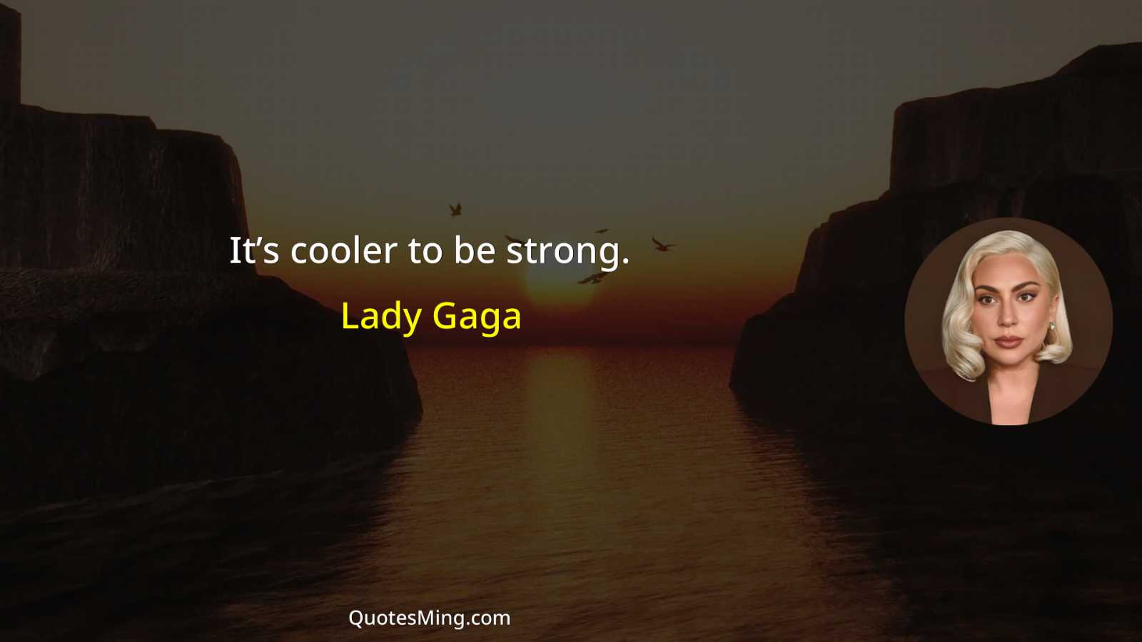 It’s cooler to be strong