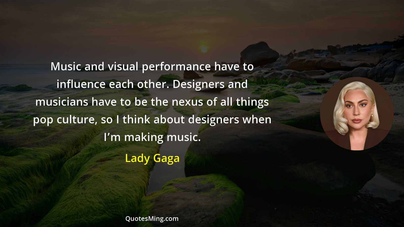 Music and visual performance have to influence each other Designers