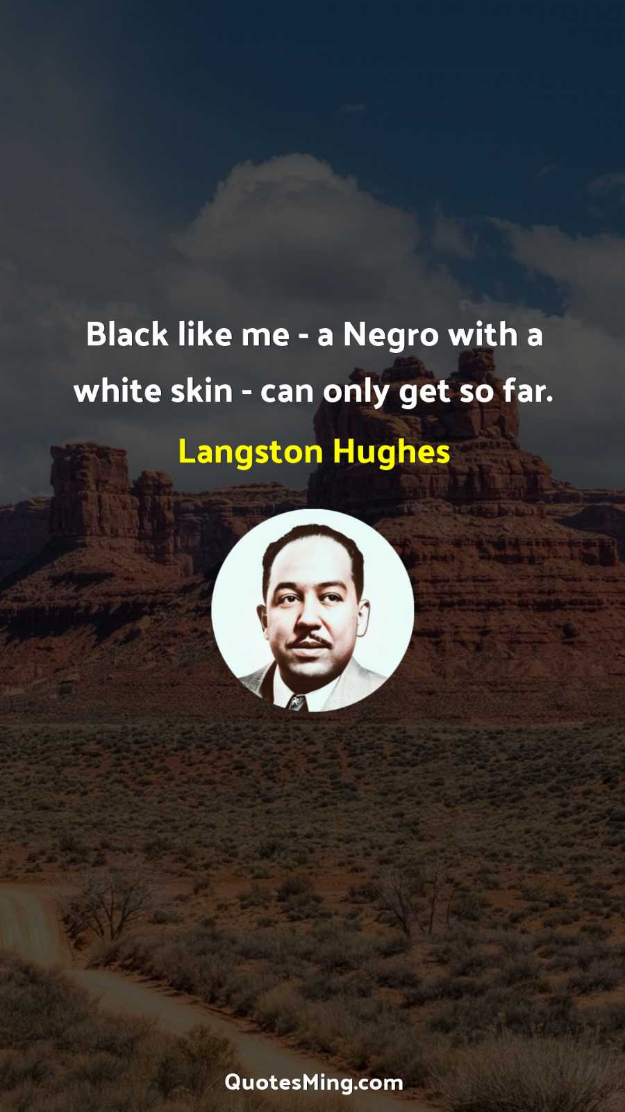 Black like me - a Negro with a white skin