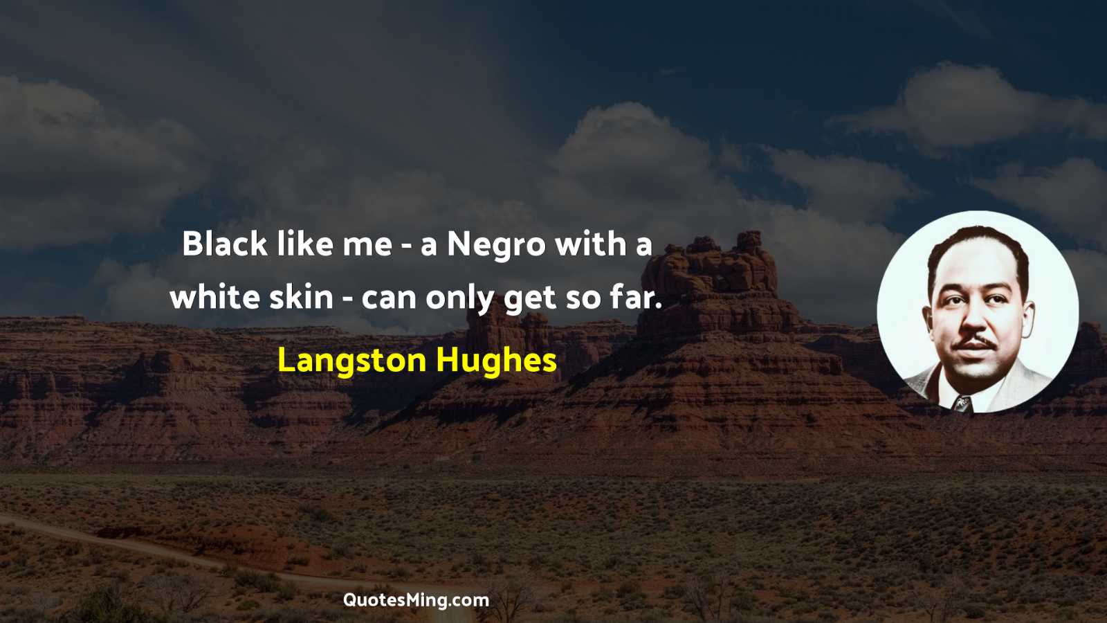 Black like me - a Negro with a white skin