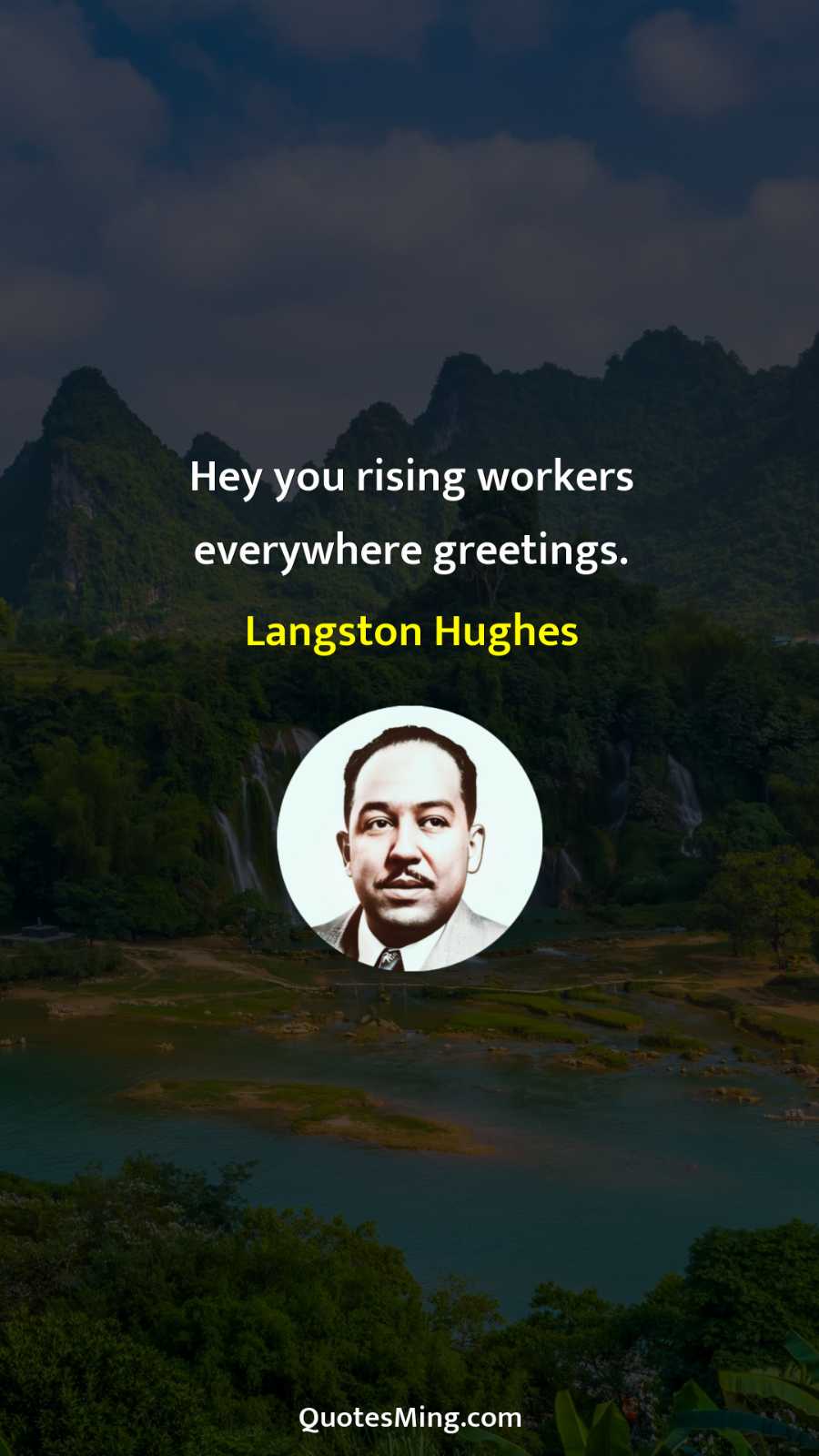 Hey you rising workers everywhere greetings