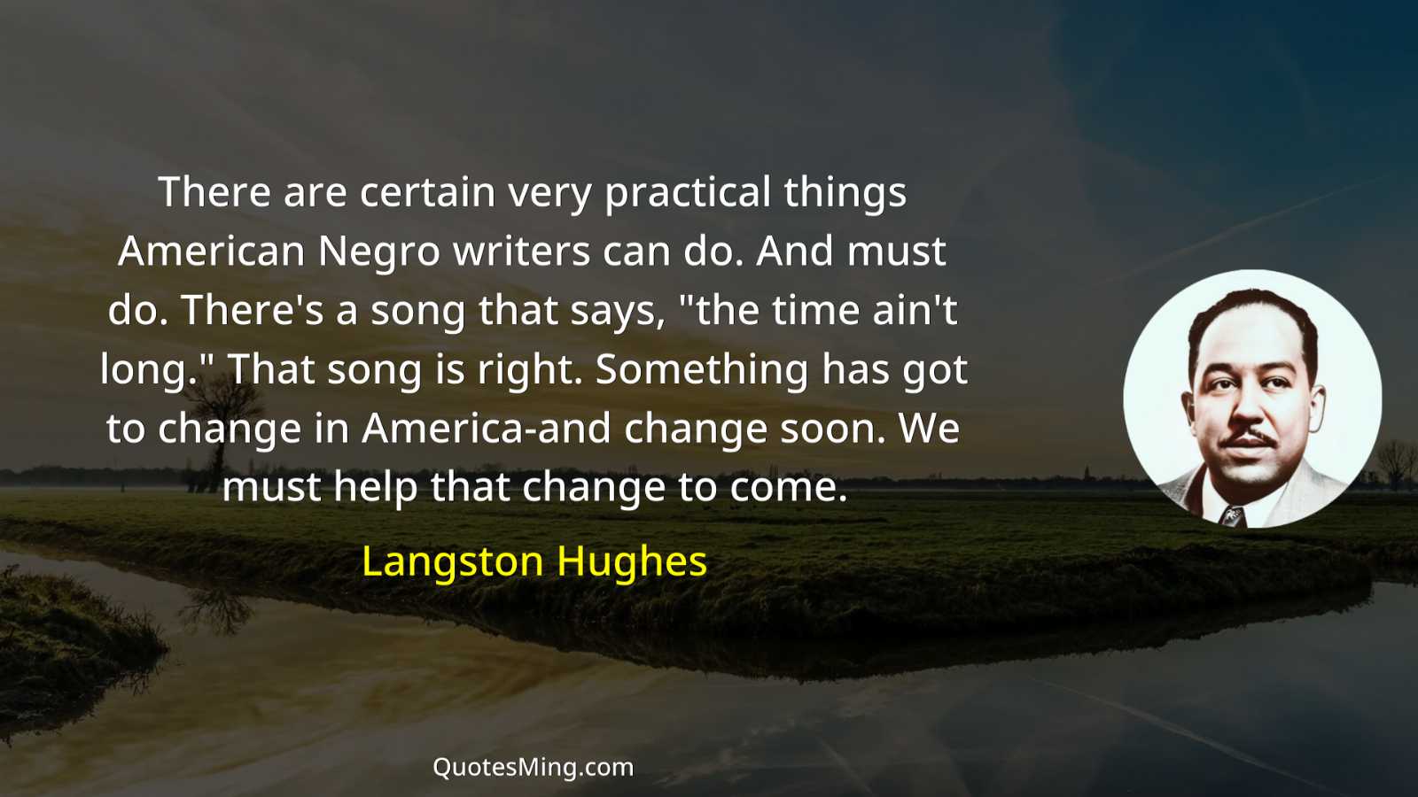 There are certain very practical things American Negro writers can