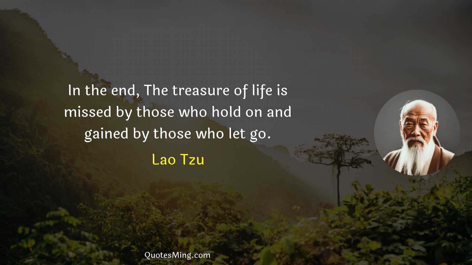 In the end The treasure of life is missed by