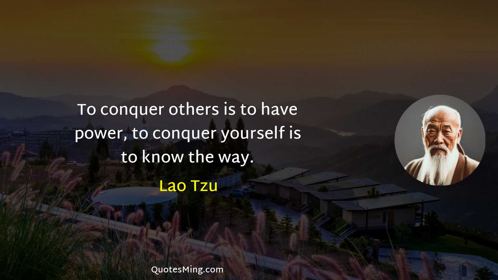 To conquer others is to have power to conquer yourself