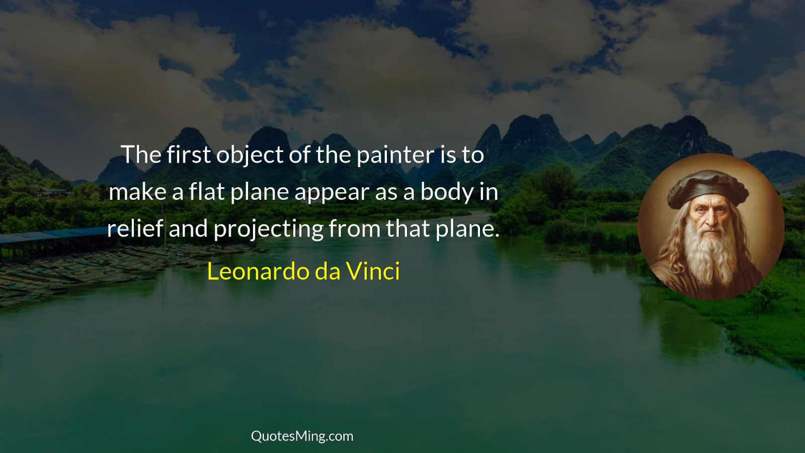 The first object of the painter is to make a