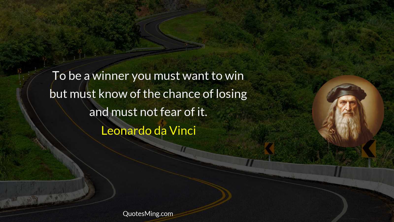 To be a winner you must want to win but