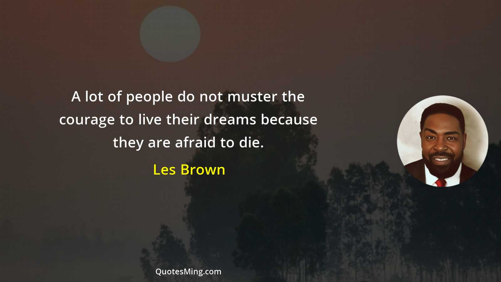 A lot of people do not muster the courage to