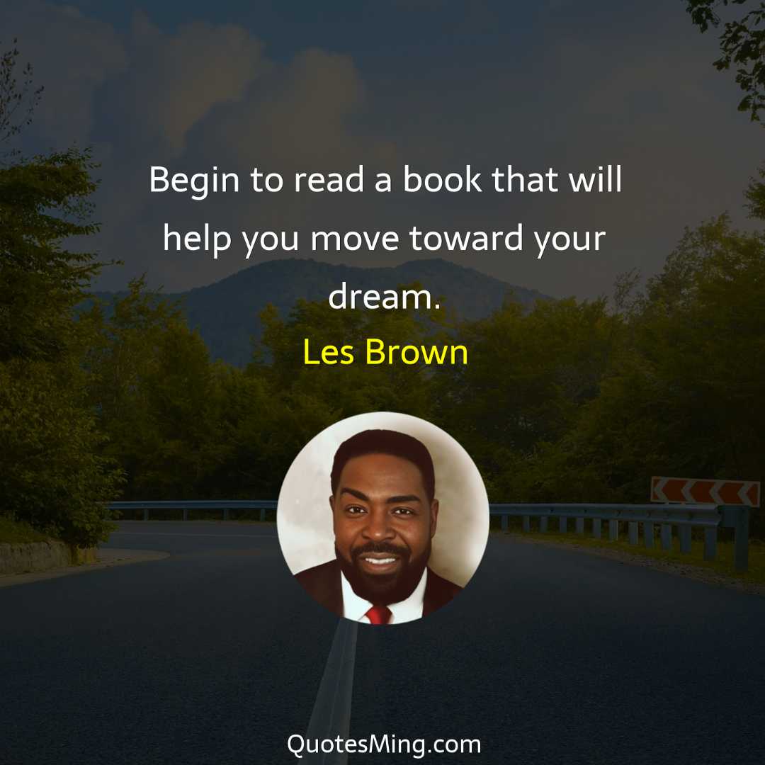 Begin to read a book that will help you move