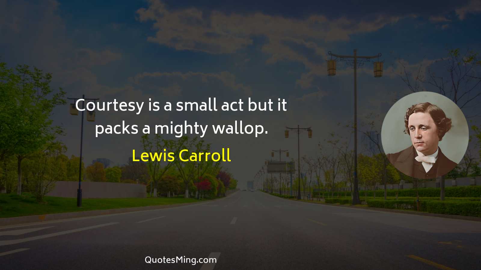 Courtesy is a small act but it packs a mighty