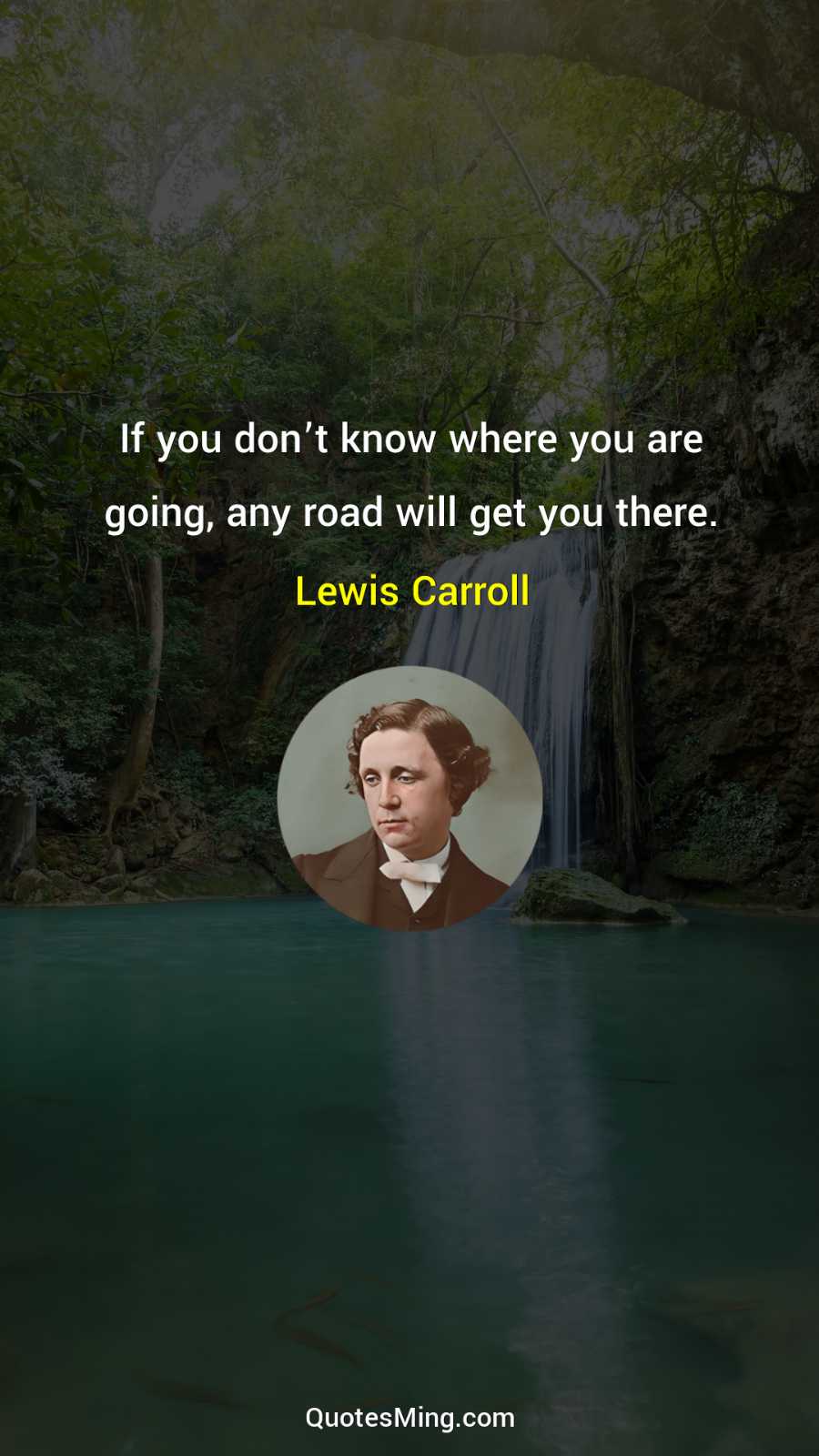 If you don’t know where you are going any road