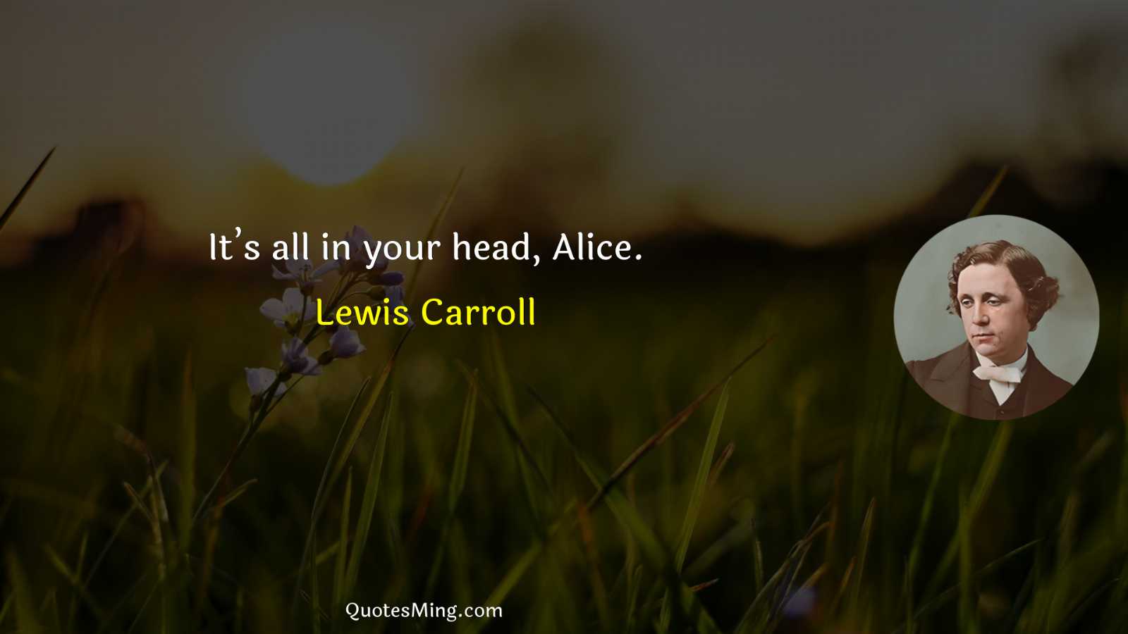 It’s all in your head Alice