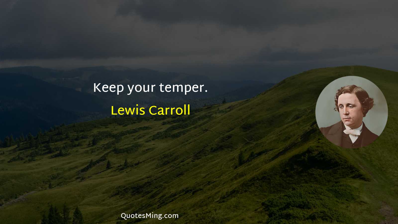 Keep your temper