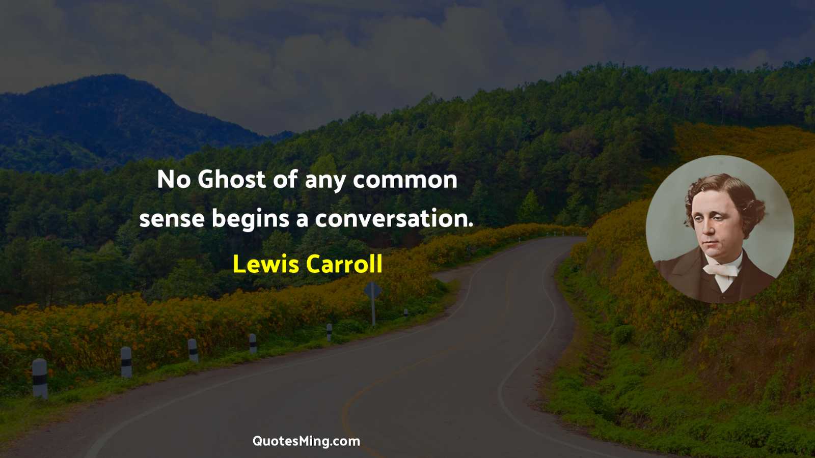 No Ghost of any common sense begins a conversation