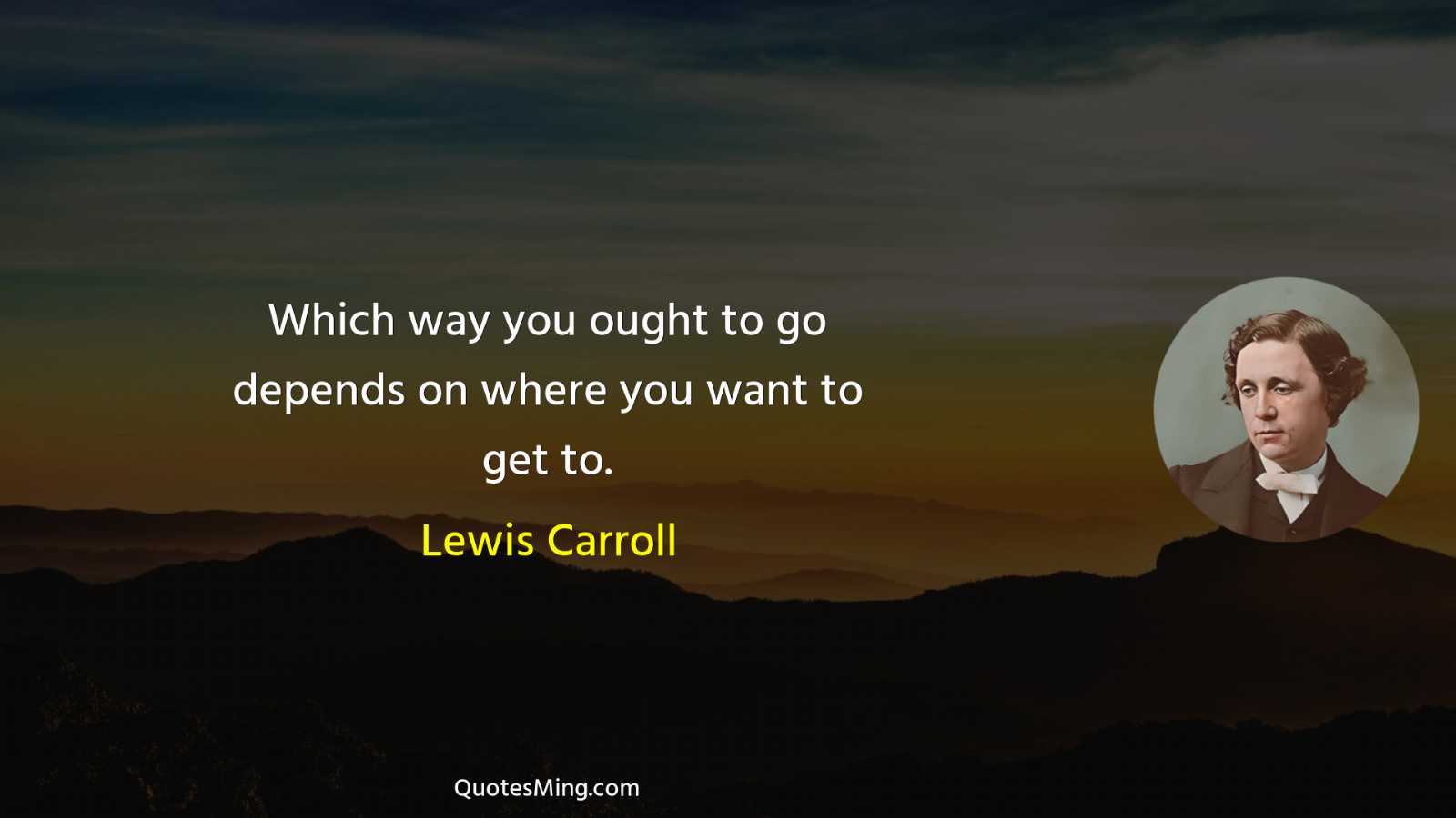 Which way you ought to go depends on where you