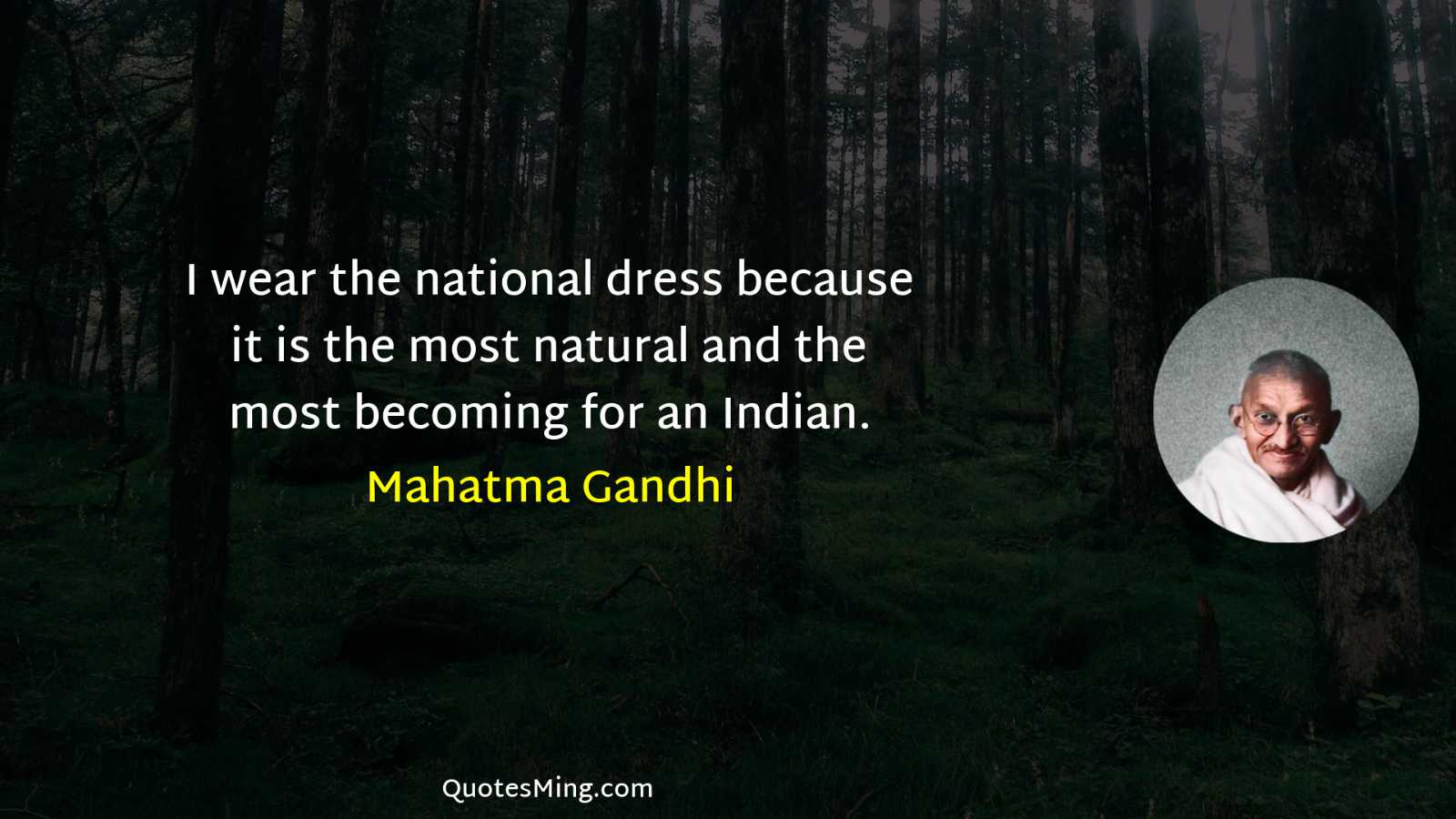 I wear the national dress because it is the most