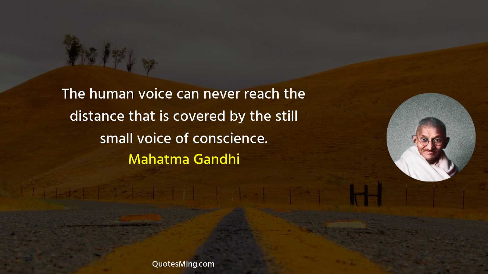 The human voice can never reach the distance that is