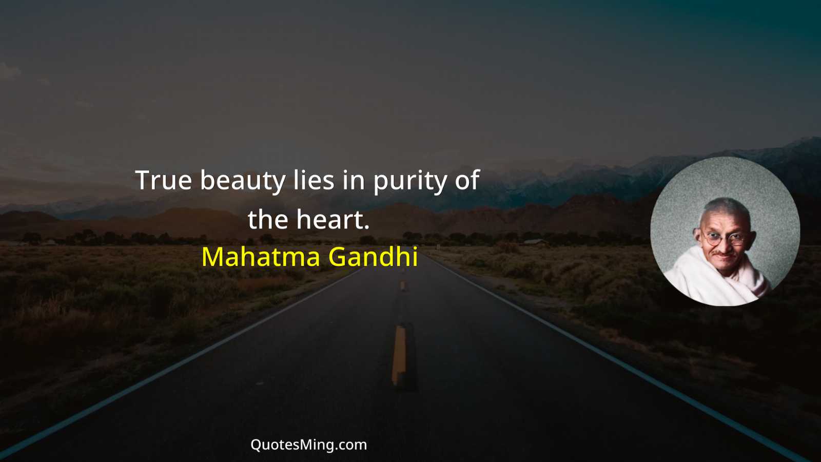 True beauty lies in purity of the heart