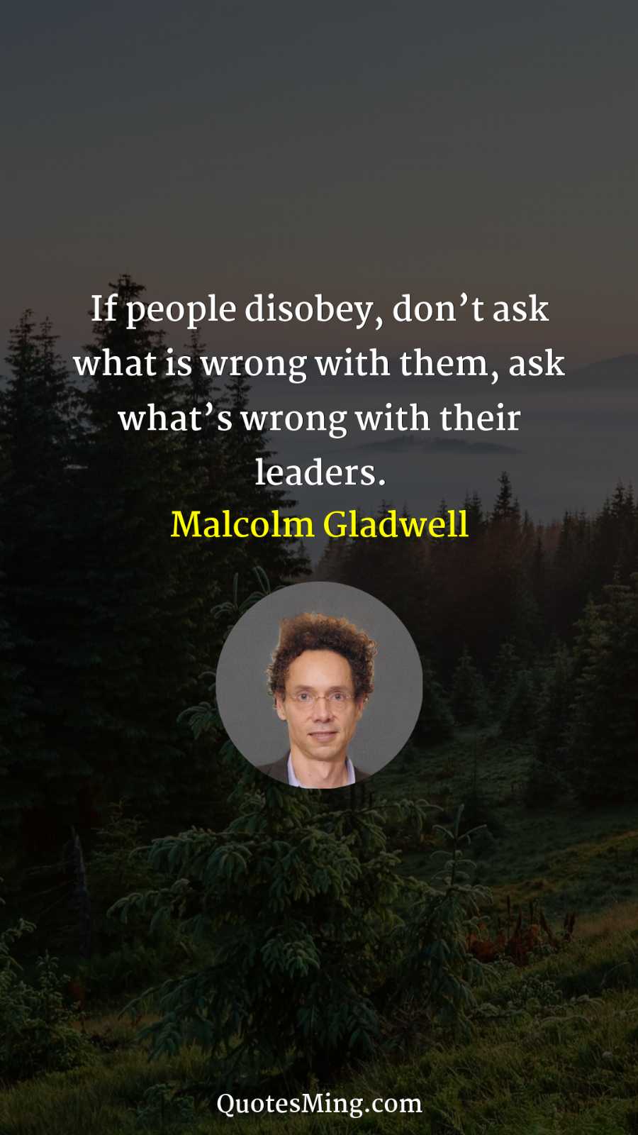 If people disobey don’t ask what is wrong with them