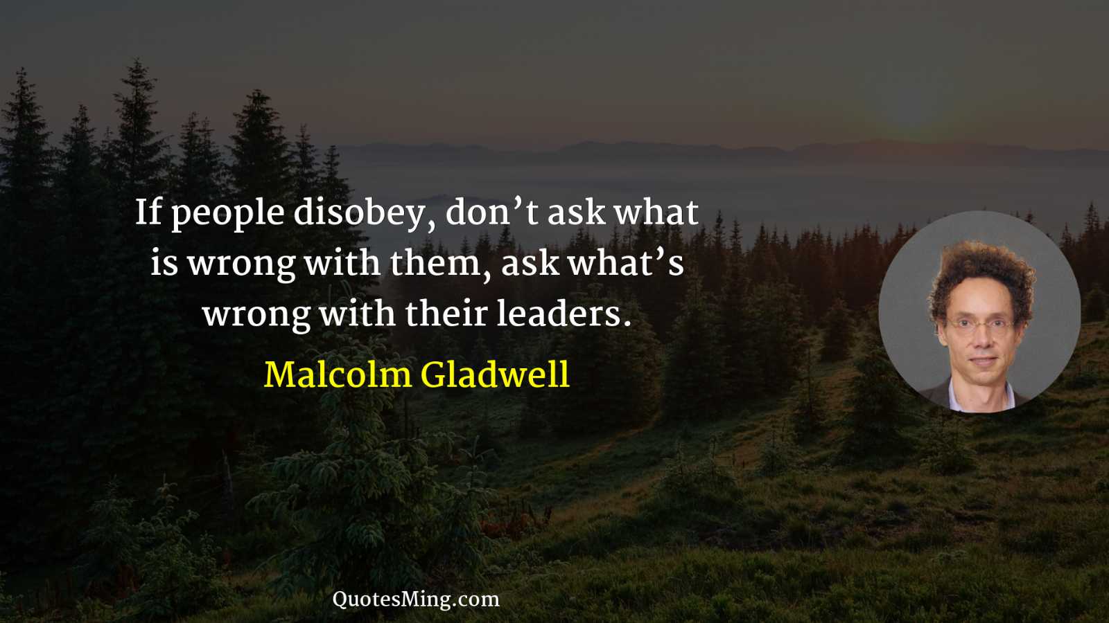 If people disobey don’t ask what is wrong with them