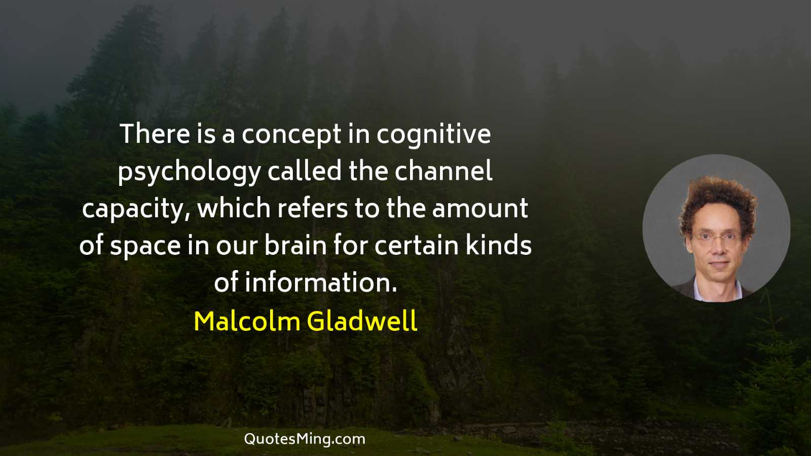 There is a concept in cognitive psychology called the channel