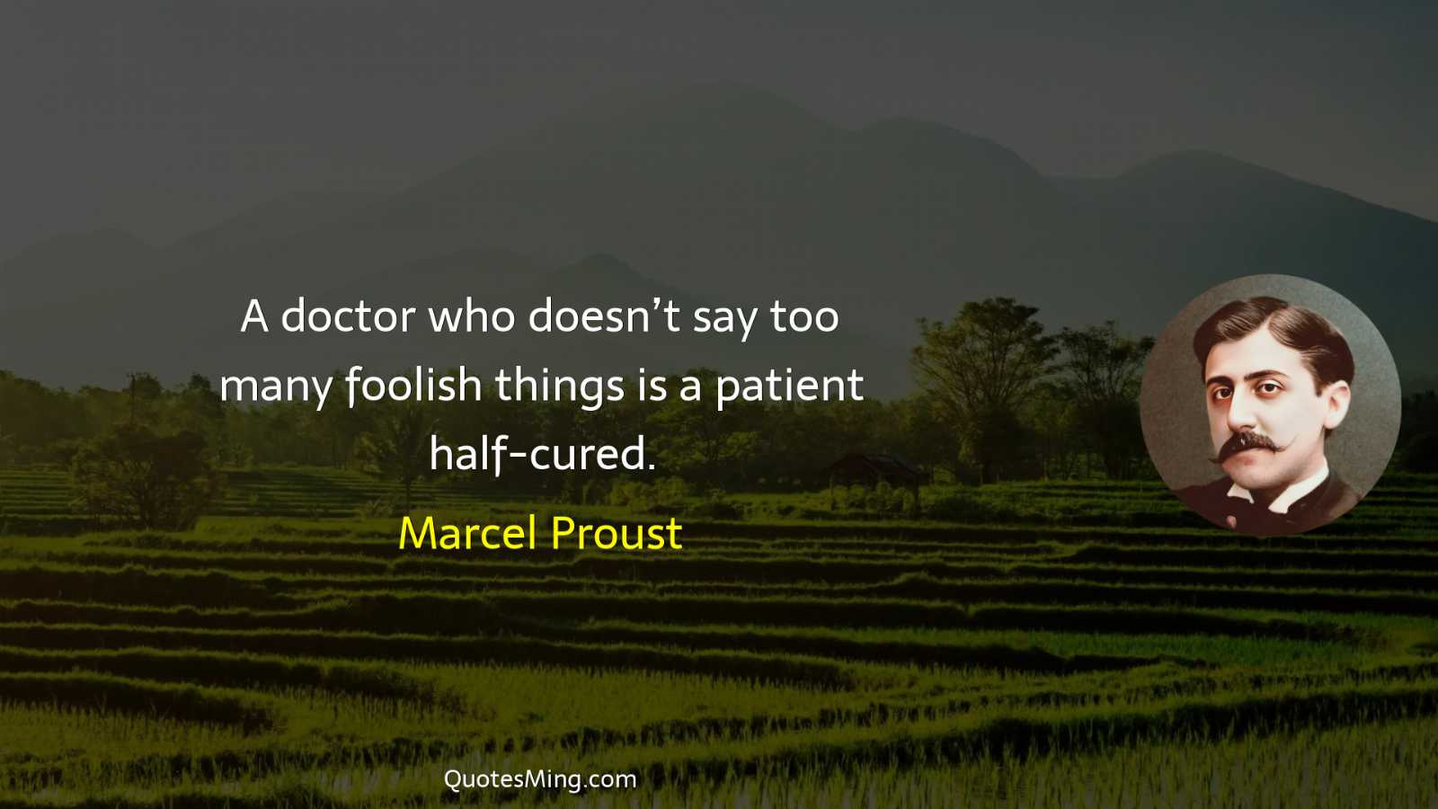 A doctor who doesn’t say too many foolish things is