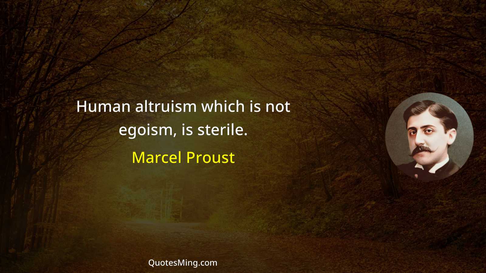 Human altruism which is not egoism is sterile