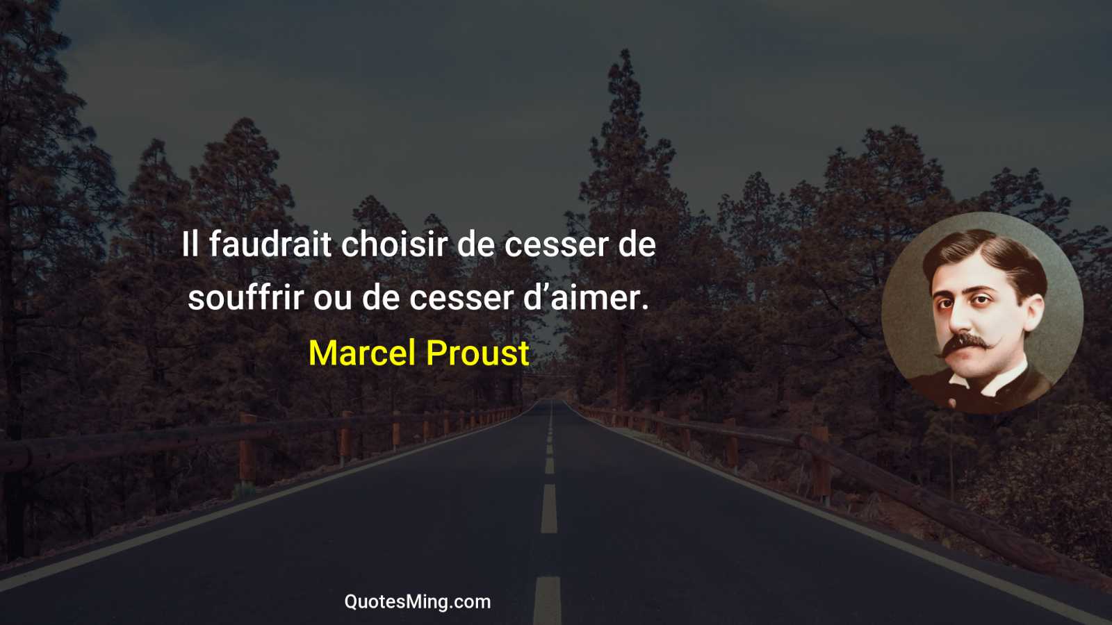 Il faudrait choisir de cesser de souffrir ou de cesser