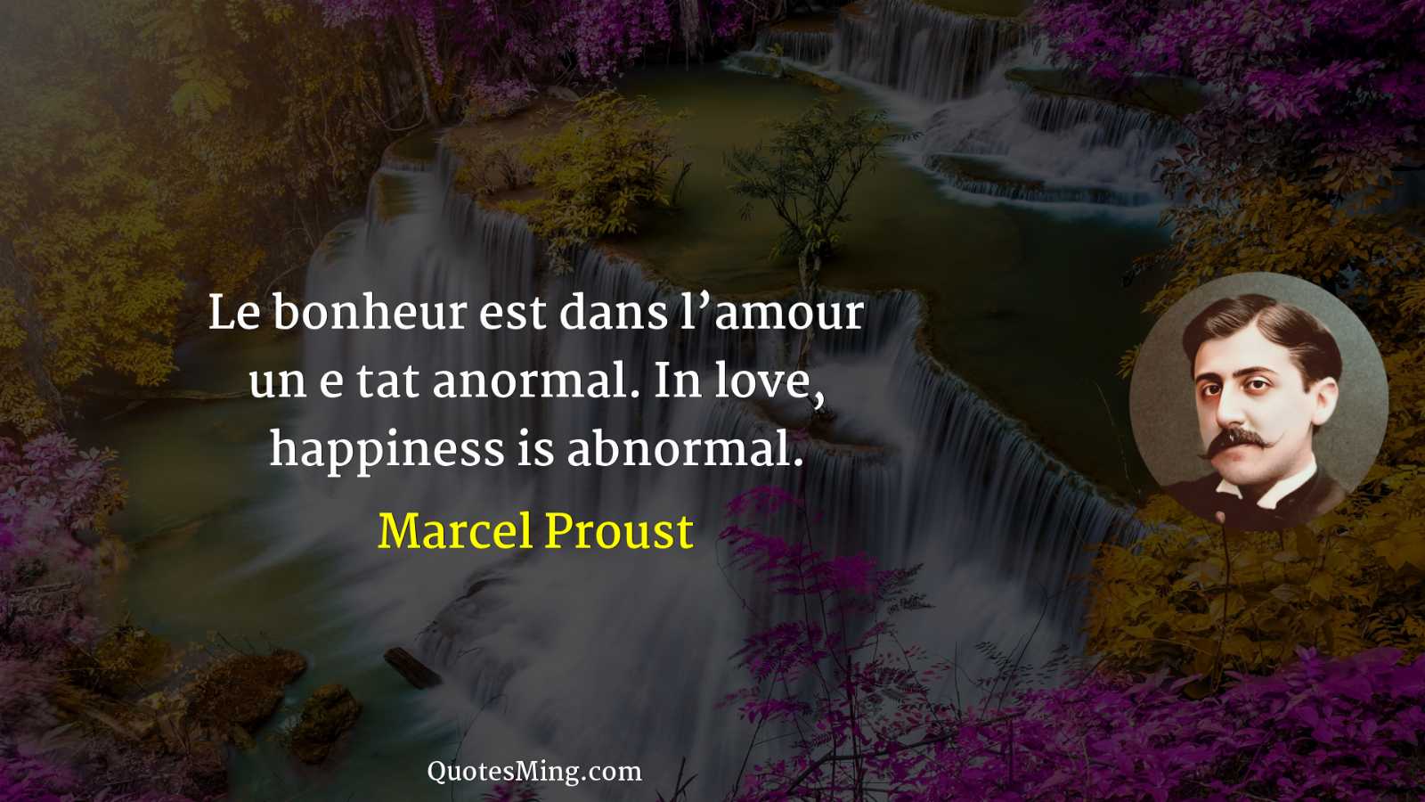 Le bonheur est dans l’amour un e tat anormal In