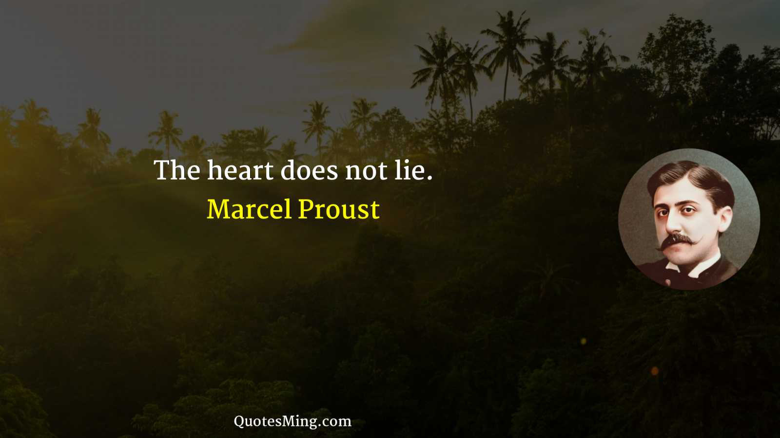 The heart does not lie