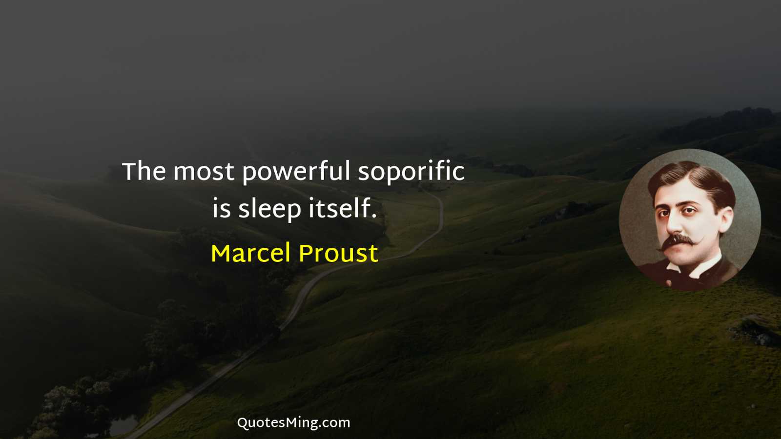 The most powerful soporific is sleep itself