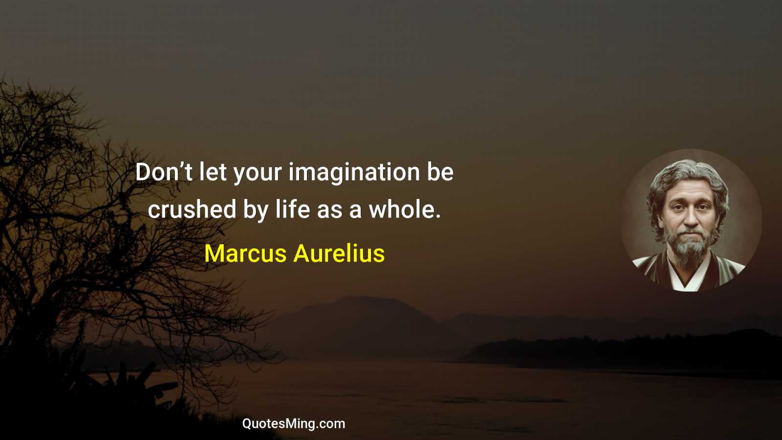 Don’t let your imagination be crushed by life as a