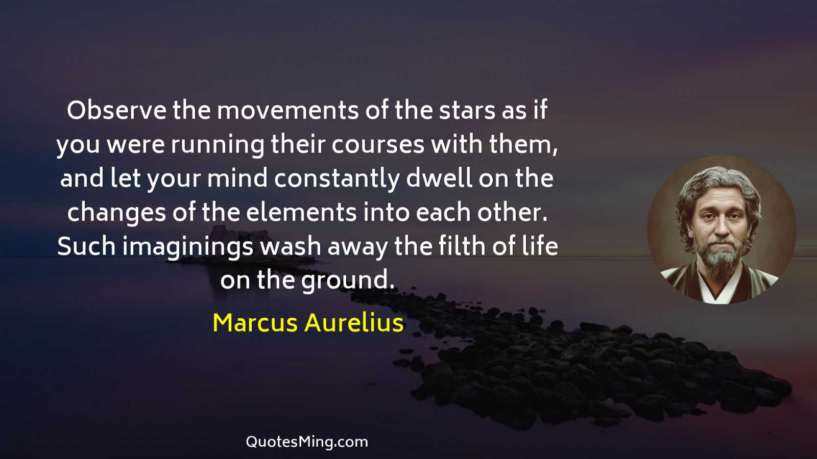 Observe the movements of the stars as if you were