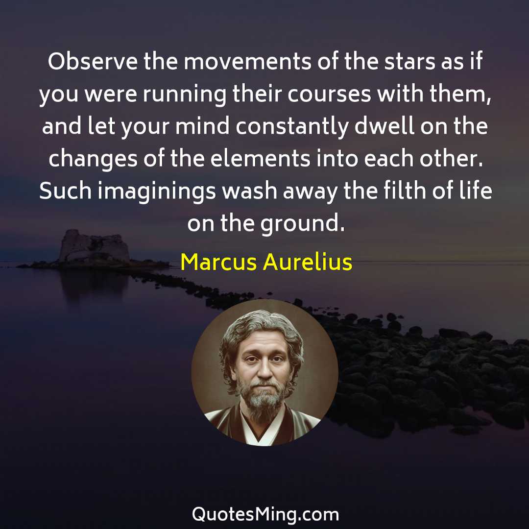 Observe the movements of the stars as if you were