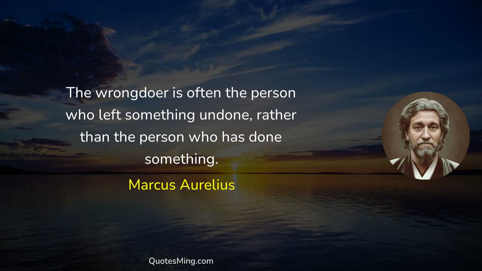 The wrongdoer is often the person who left something undone