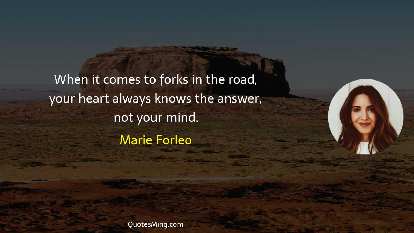 When it comes to forks in the road your heart